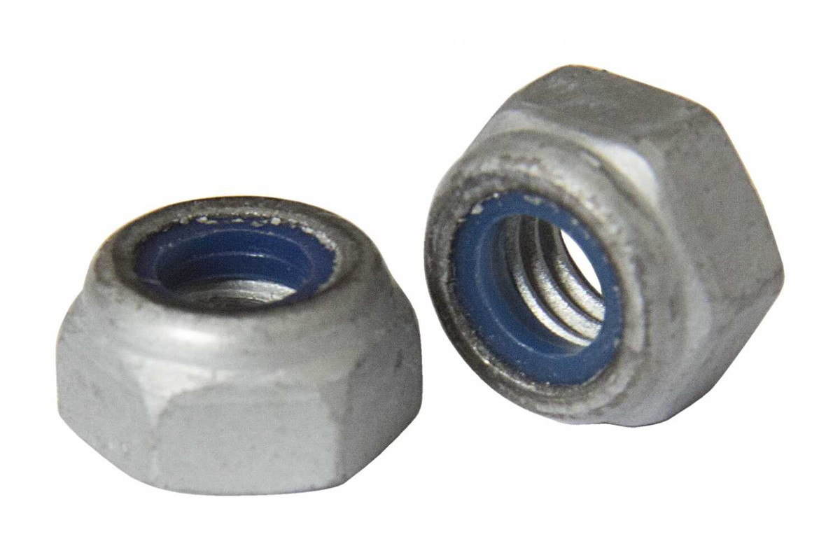 Гайка самостопорна М6, міцн 10, висока, полімер кільце, цинк